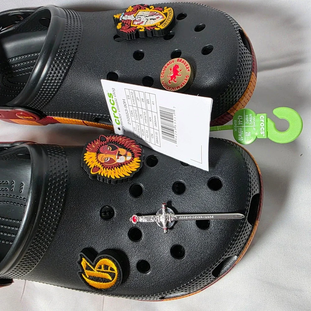 Crocs Harry Potter‎ Gryffindor Classic Clogs Black Red Yellow Size M10 W12